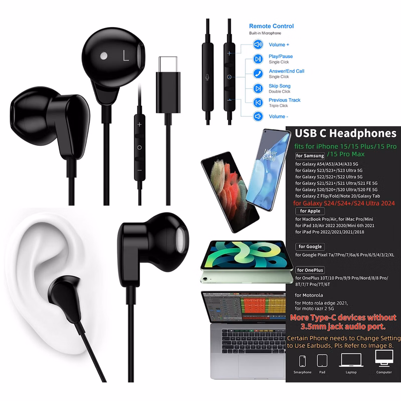 iBank ® USB C Headphone for iPhone / Galaxy / Google / Motorola