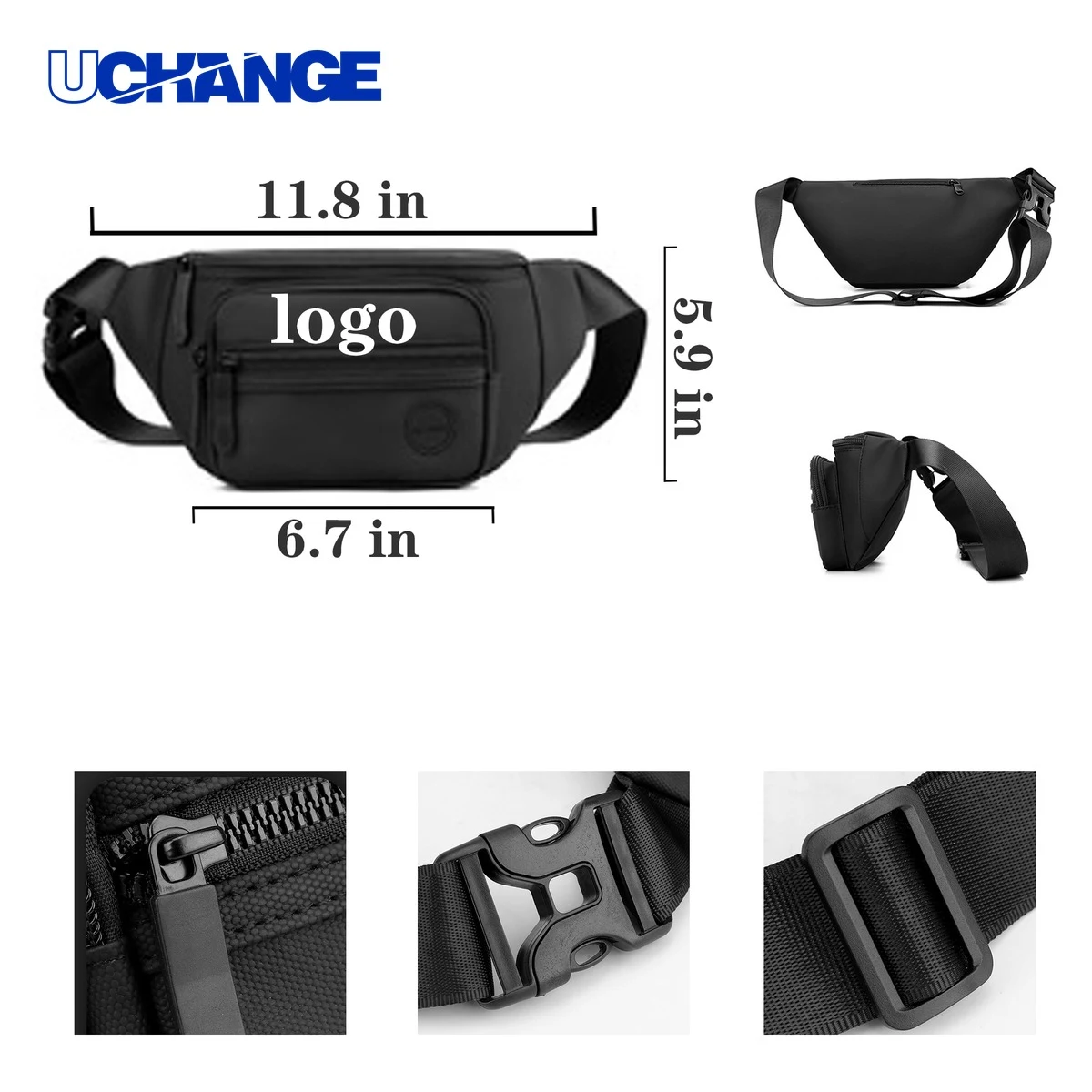 Large Capacity Minimalist Single Shoulder Crossbody Bag Organizer 1