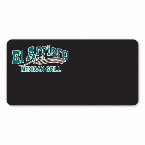 UV Inject Poly Blackboard Chalk Marker Write-On Name Badges - 1.25"X3"