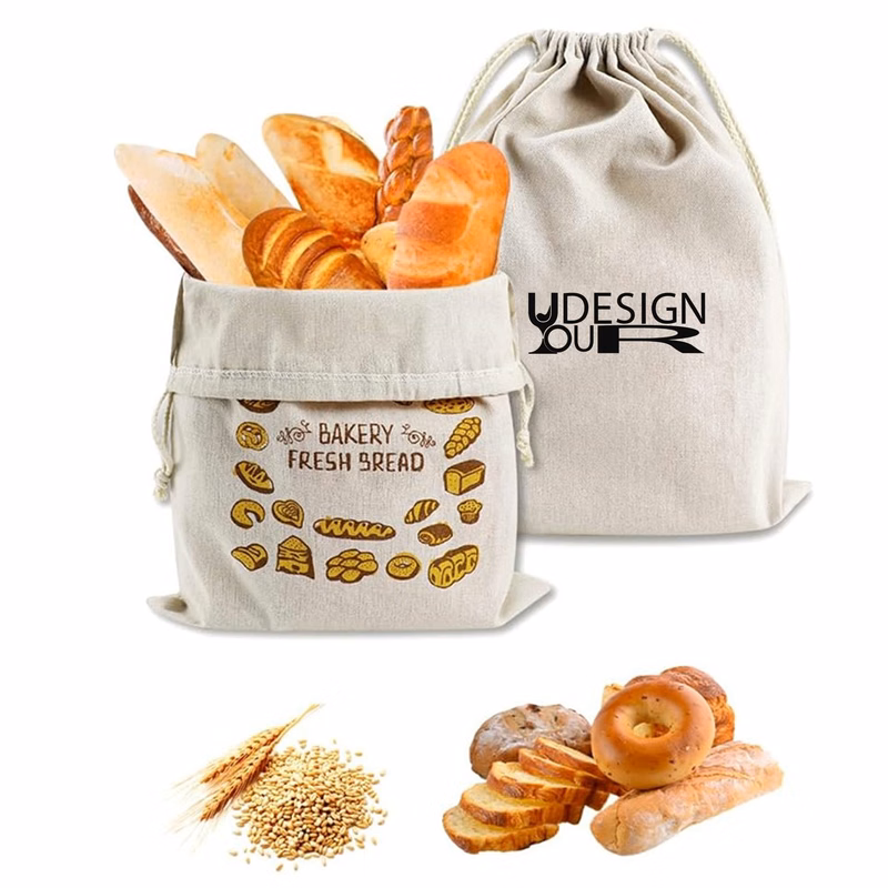 Reusable Linen Bread Bags
