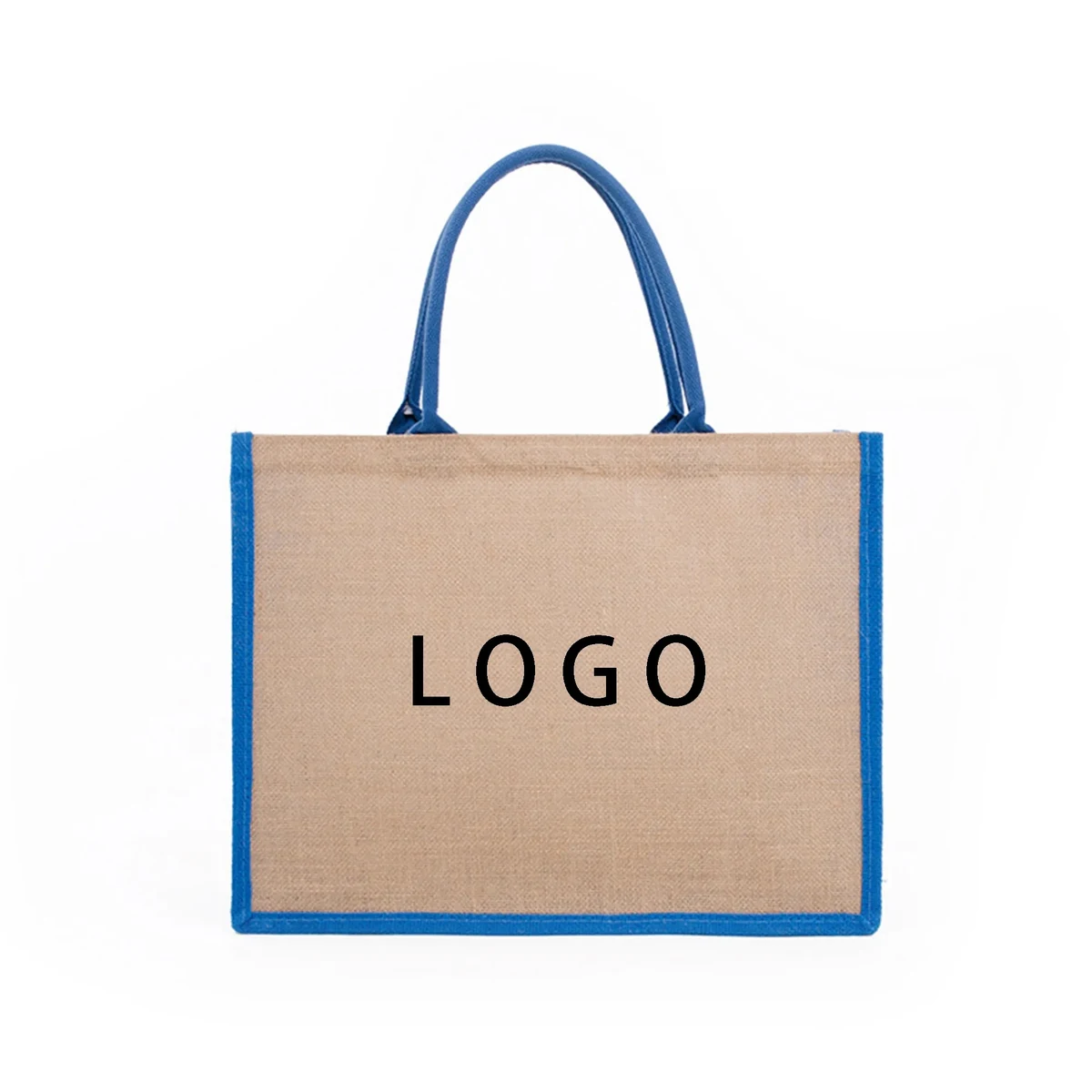 Colorful Jute Bag, custom tote bag with logo imprint 1