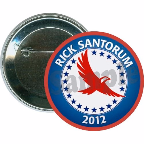 Rick Santorum 2012, Political Button