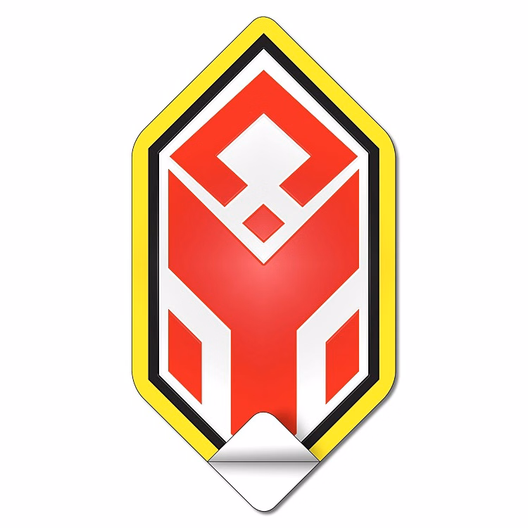 Custom Size / Shape (2 up) -Sticker / Decal / Label - UV-Coated Vinyl