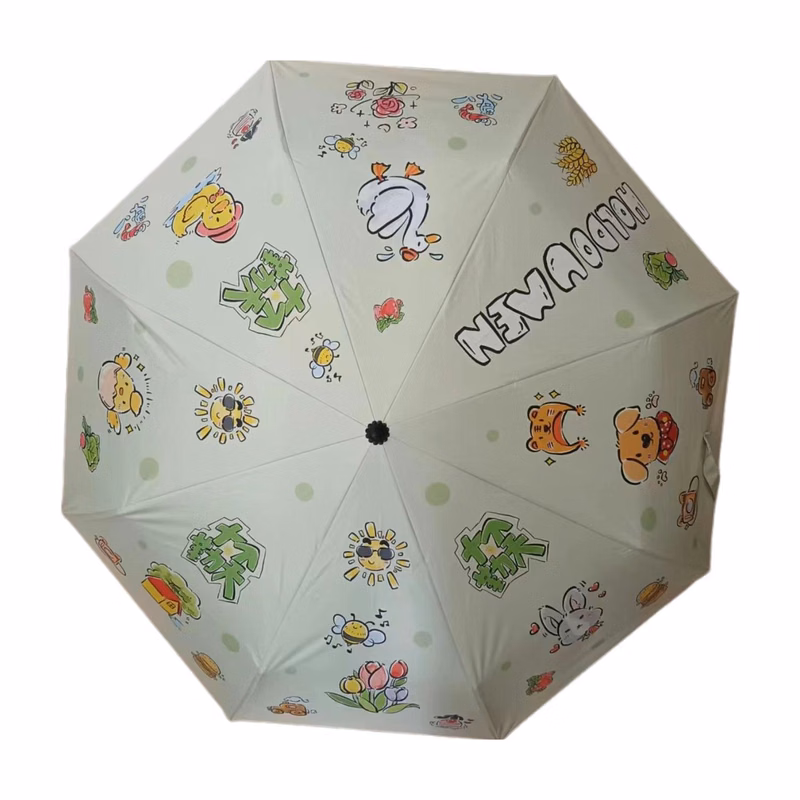 Sublimation Full Color Sunscreen Folding Automatic Eight-Bone Umbrella