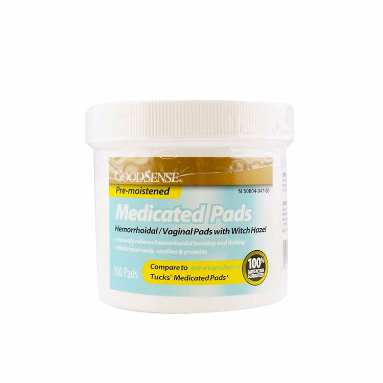 Medicated Pads with Witch Hazel - 100 Pads