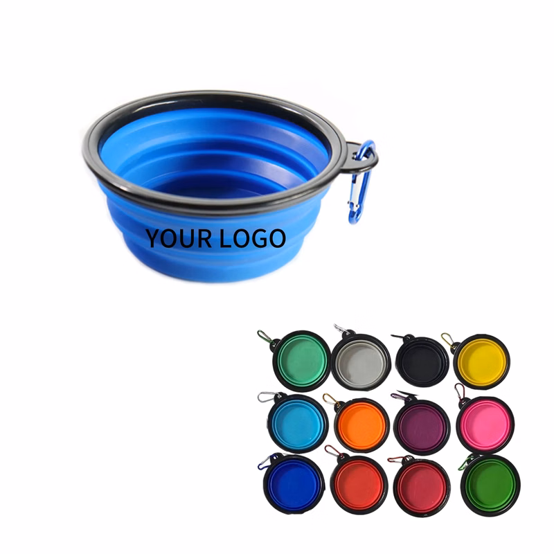 Portable Dog Bowl Collapsible with Clip