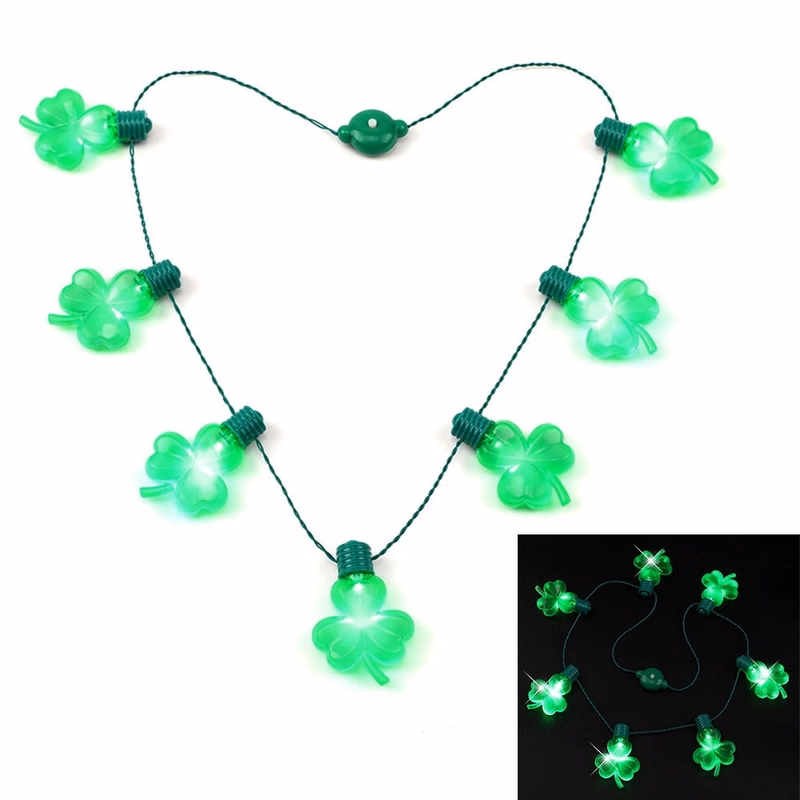 Led Light-Emitting Trefoil Necklace