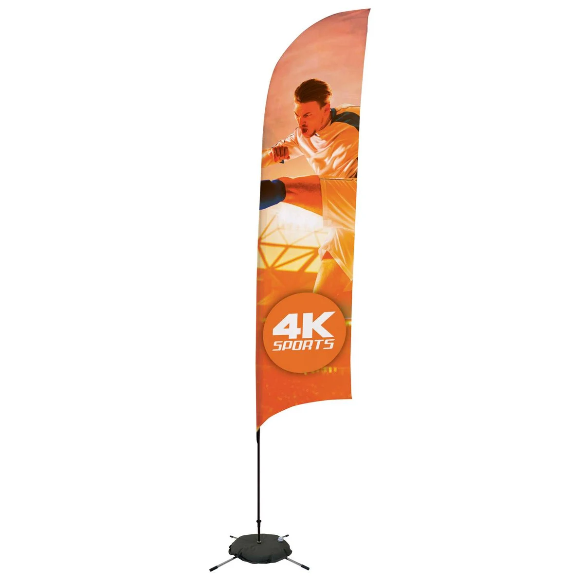 13' Streamline Razor Sail Sign Kit (Single-Sided with Scissor Base) 1