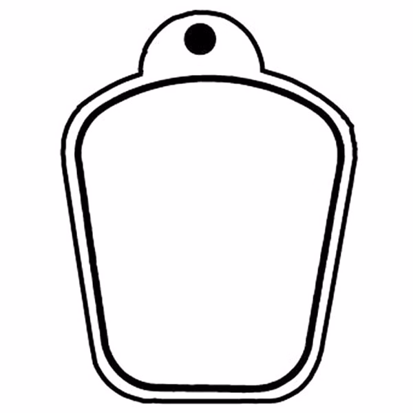 Shield 12 Key Tag - Spot Color