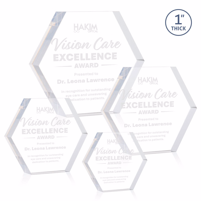 Markville Hexagon Award - Clear