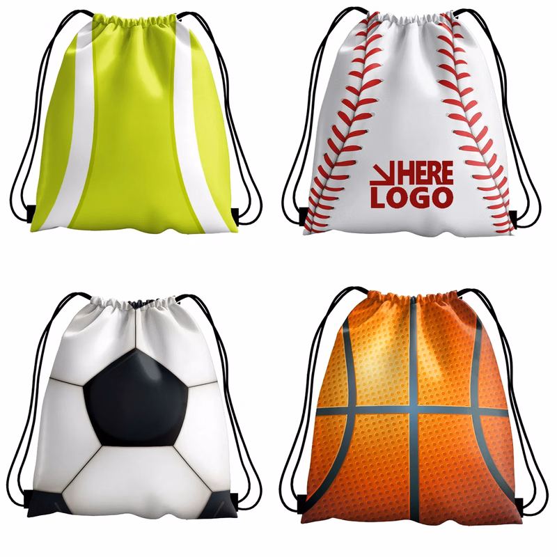 Sports Party Favors Drawstring Bag