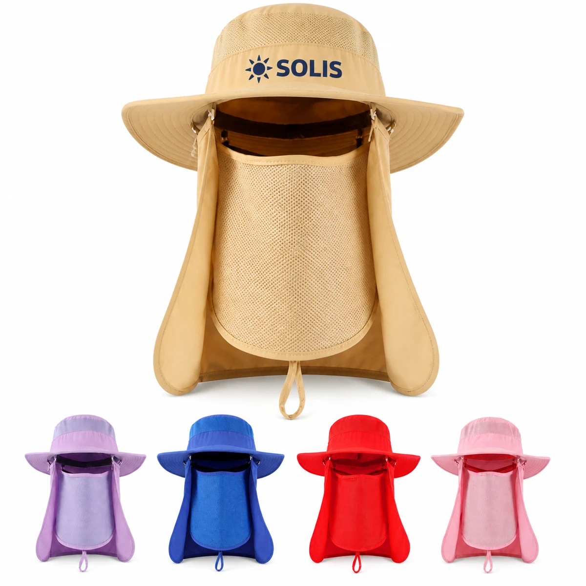 Neck Flap Wide Brim Sun Hat 1