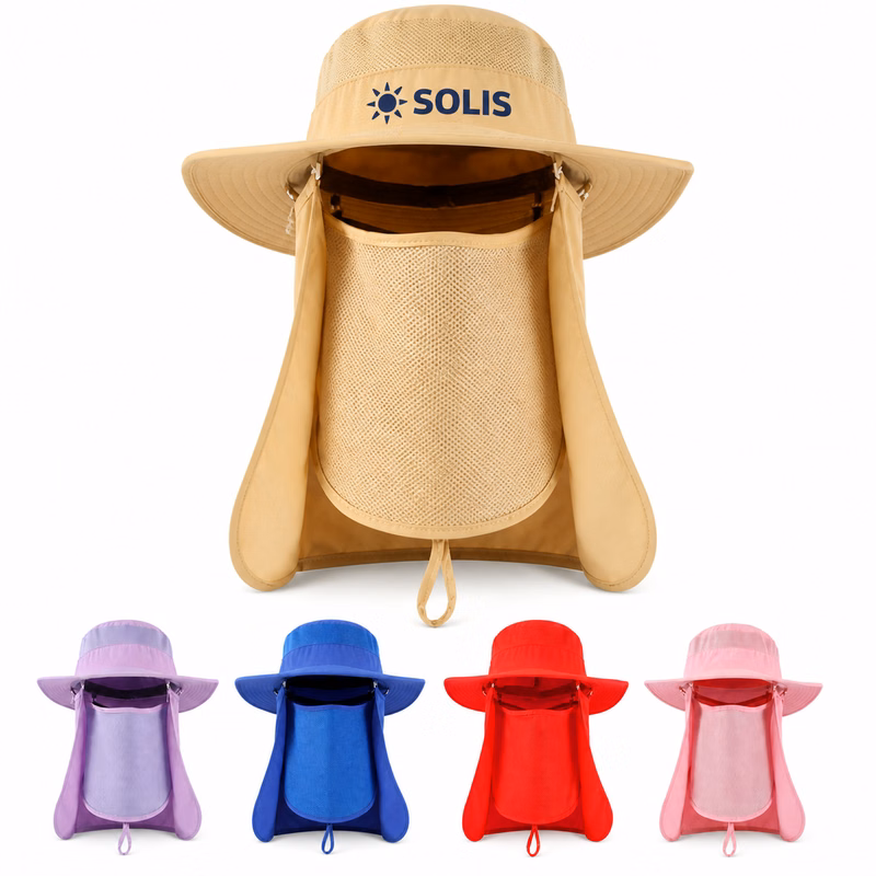 Neck Flap Wide Brim Sun Hat