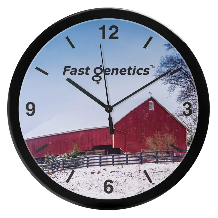 14" Grande Round Wall Clock with Full Colour Imprint 1