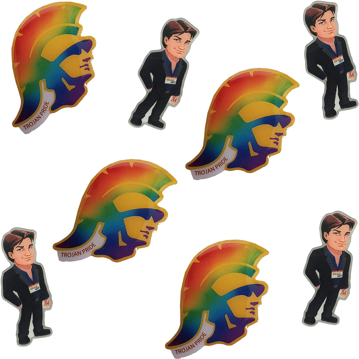 Offset & Screen Printed Lapel Pins: 3/4" W x 3/4" H 1