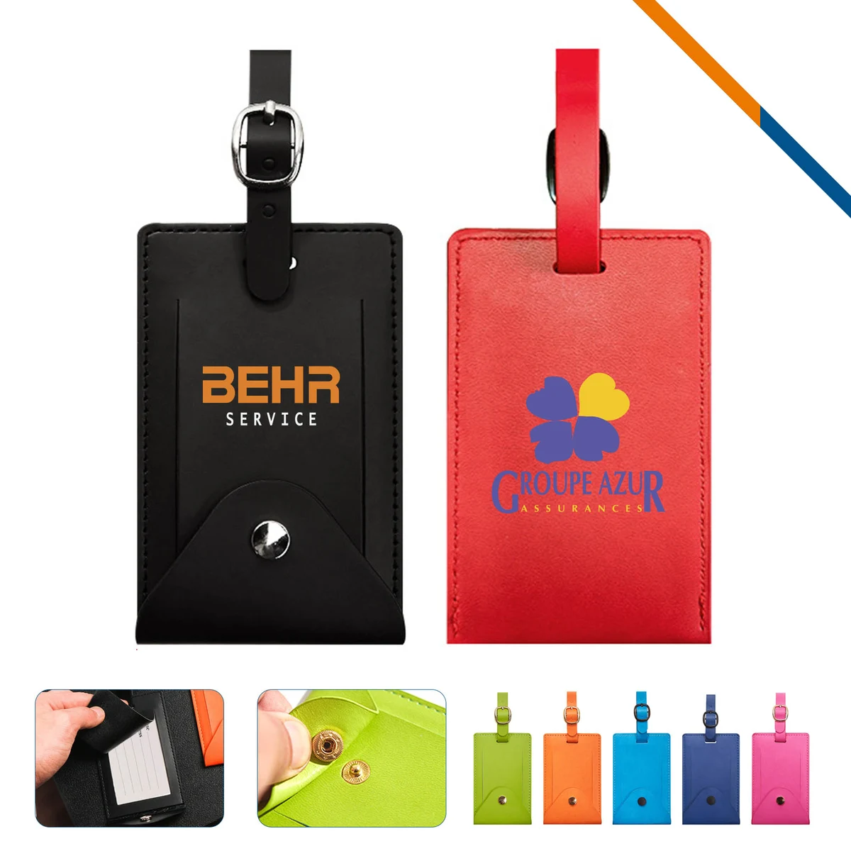 LugVibe PU Leather Luggage Tag 1