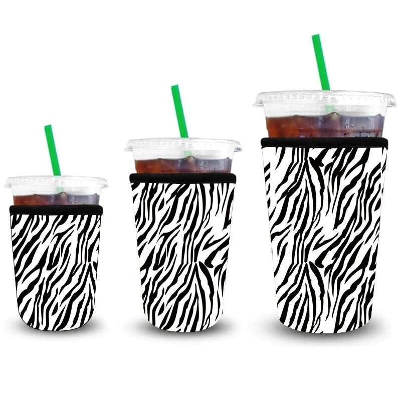 32Oz Plastic Coffee Cup Holder, custom koozie with logo imprint 1