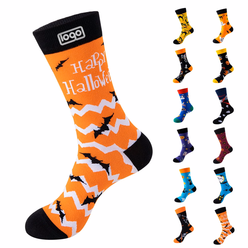 Cotton Polyester Halloween Socks