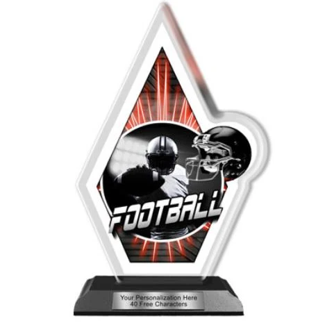 Acrylic Trophy: 6" Quasar, (Football) 1