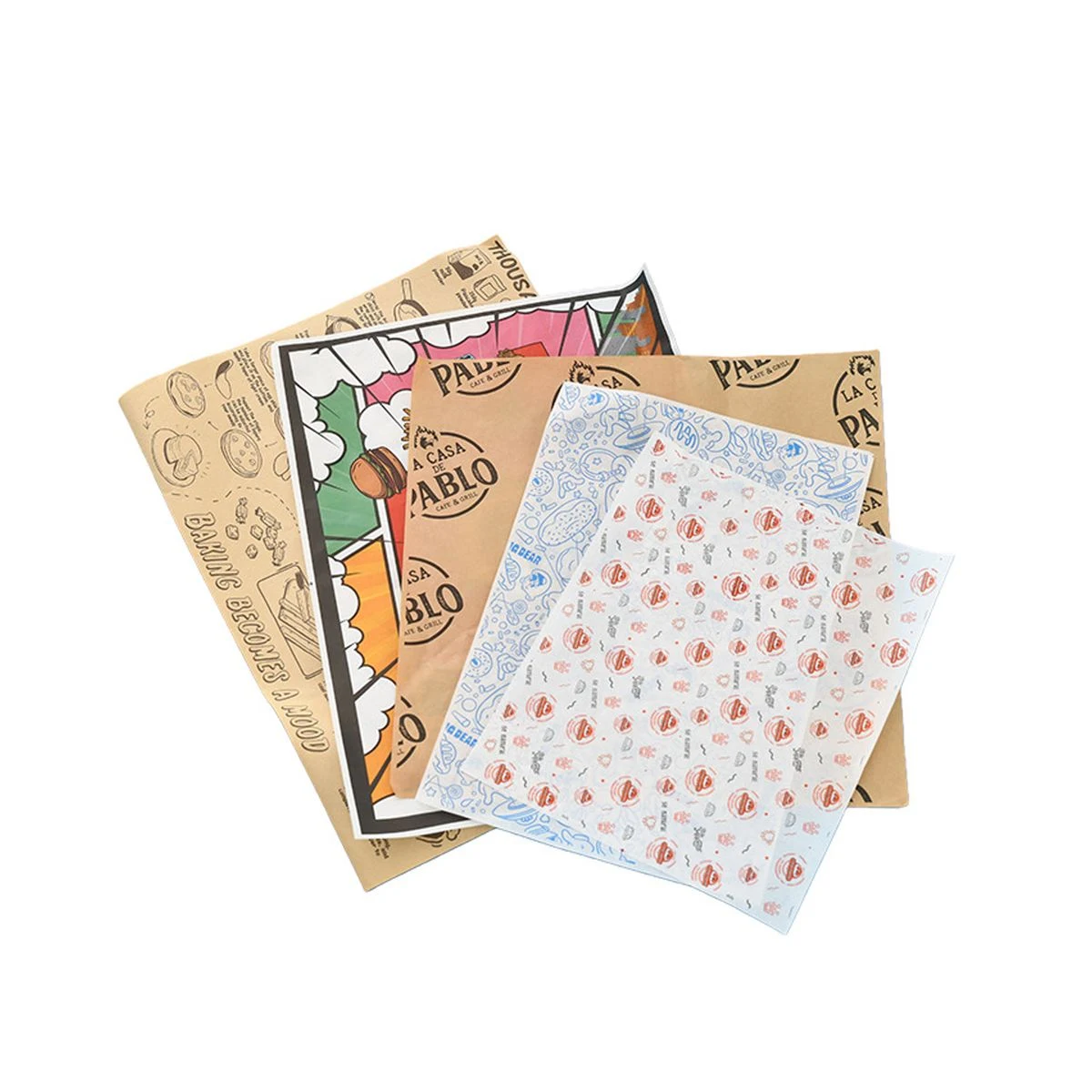Disposable Oil-Proof Food Wrapping Paper 1