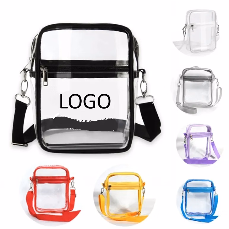 Clear PVC Crossbody Satchel Bag