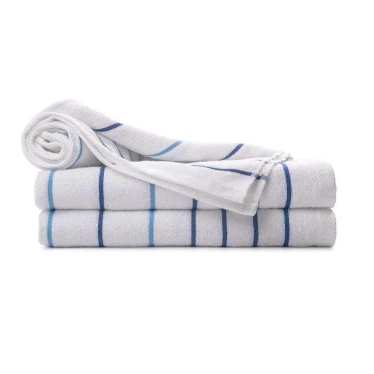 Breeze Multi Stripe Pool Towels - 35x70 Blue 1