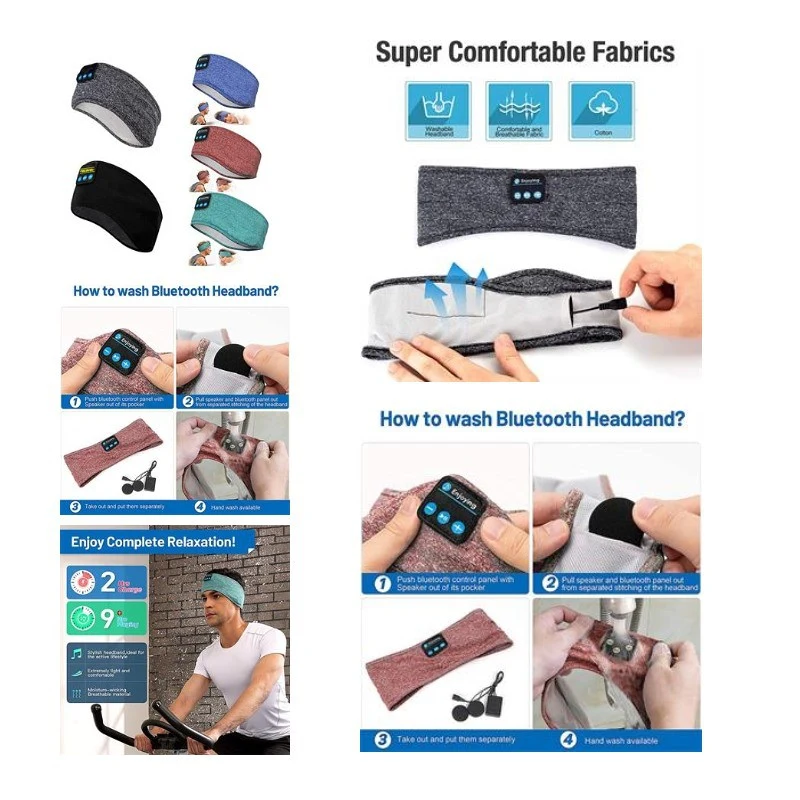 Wireless Bluetooth Headset Sports Headband 1