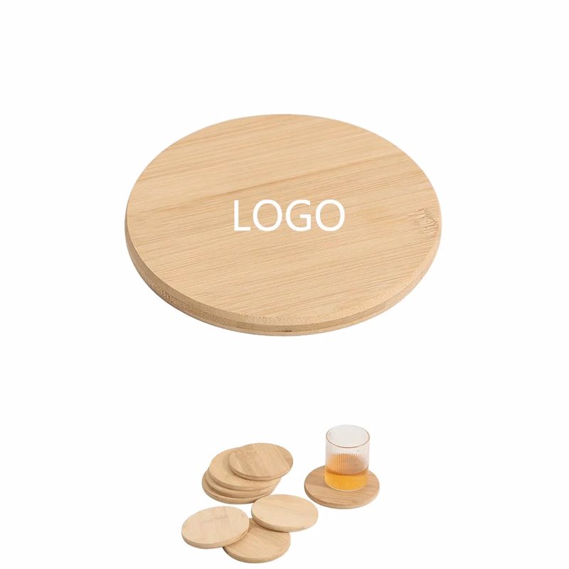 Natural Wooden Round Coasters