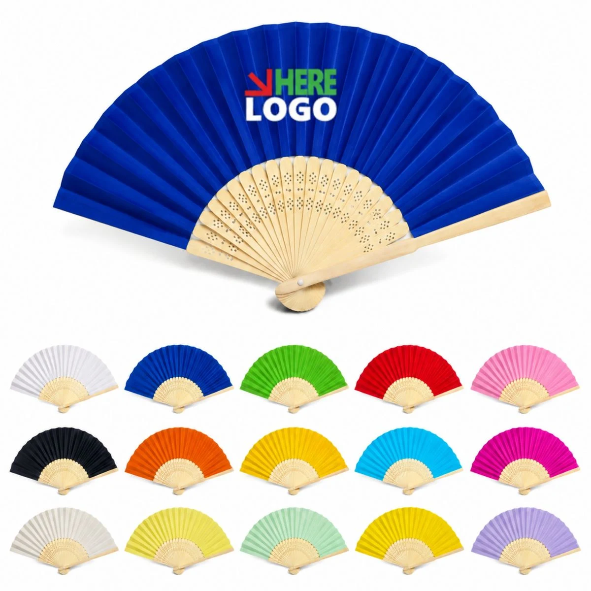Custom Bamboo Folding Hand Fan 1