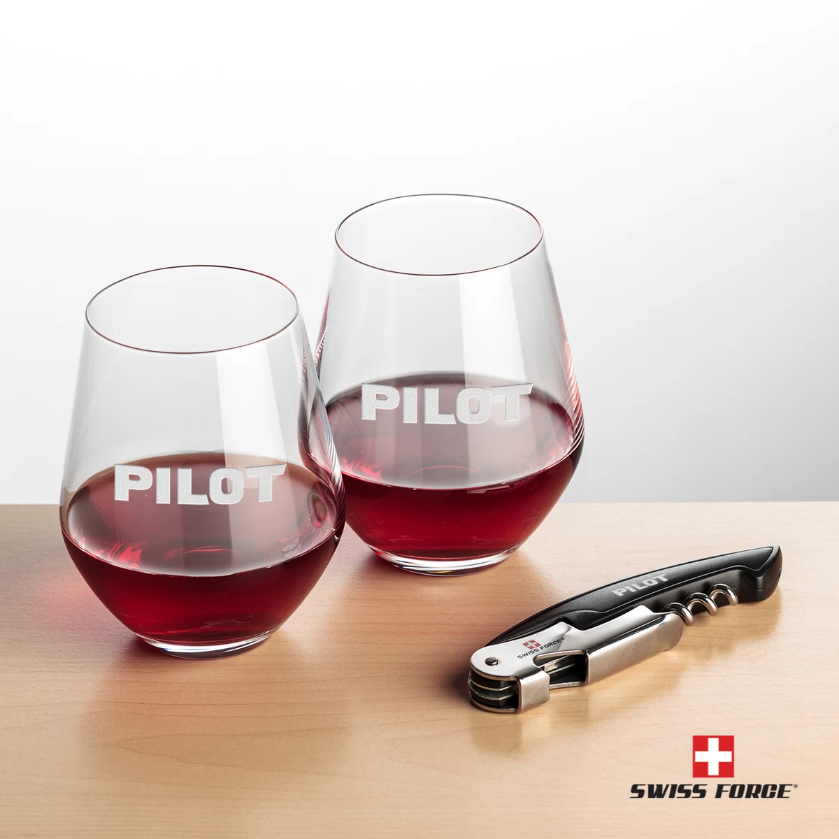 Swiss Force® Opener & Reina Stemless Wine 1