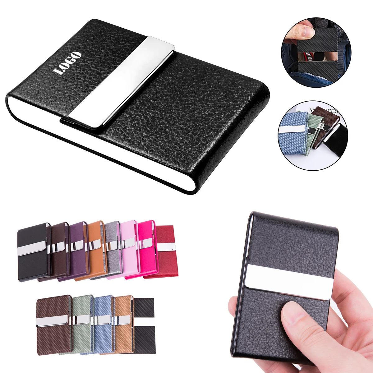 PU Business Card Holder (3.74"x2.36") 1