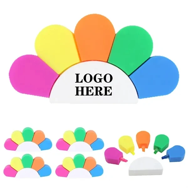 Custom Bright Highlighter Set with Fluorescent Marker Colors — Student & Office Use 1