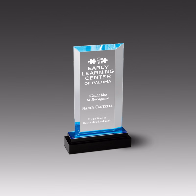 CrystalAcrylic Fusion Beveled Rectangle Award (5"x8-1/8"x1")