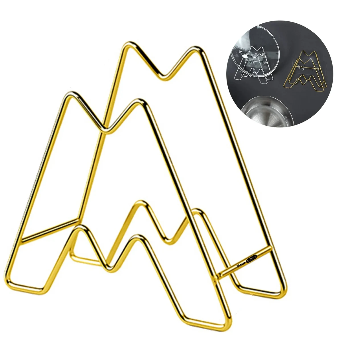 Stainless Steel Multifunctional Storage Pot Cover Rack 1