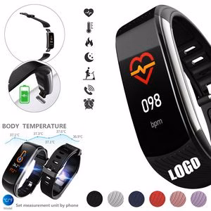 Smart Fitness Tracker Watch With Body Temperature Sensor