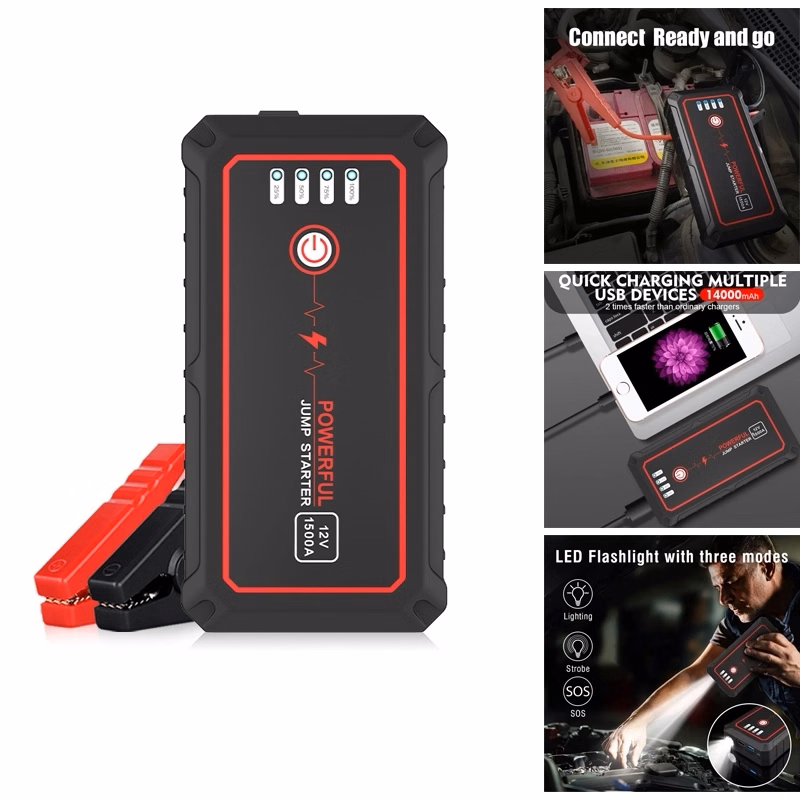 12V Emergency Power Supply Car Jump Starter