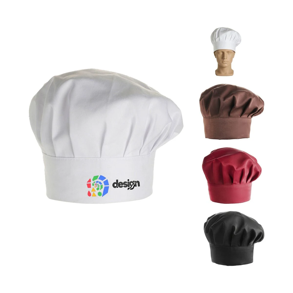 Polyster Adjustable Chef Cap 1