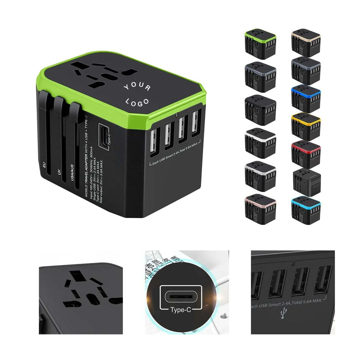 Compact Charger Hub with Smart Power Management 1