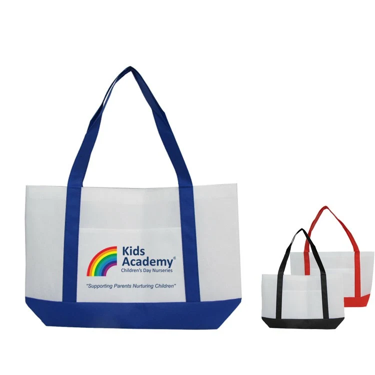 Two Tone Non Woven Open Tote 1