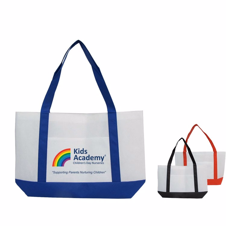 Two Tone Non Woven Open Tote