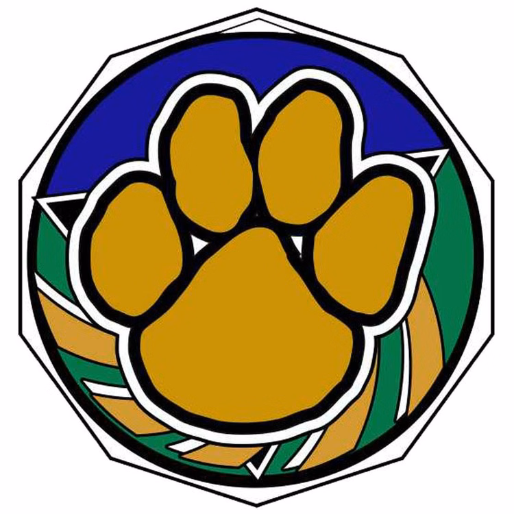 Paw Decagon Colored Medallion (2")