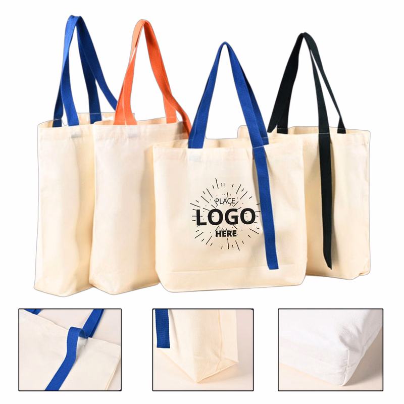 Ribbon Canvas Tote Bag