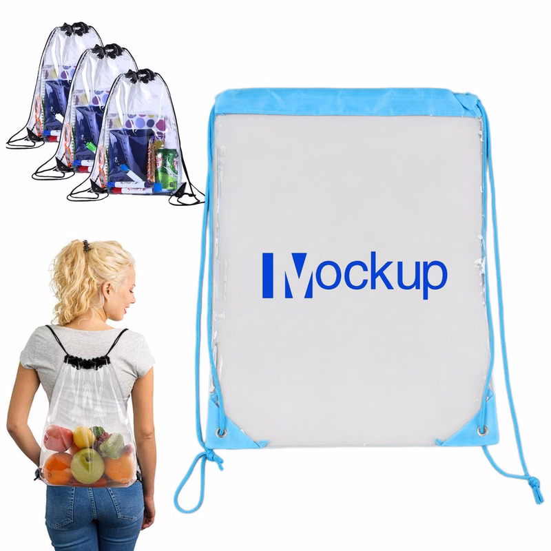 Stadium Clear Drawstring Backpack