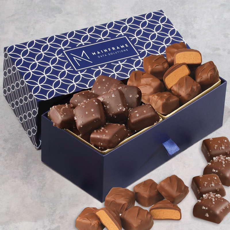 Hidden Treasures with Chocolate Sea Salt Caramels & Peanut Butter Meltaways