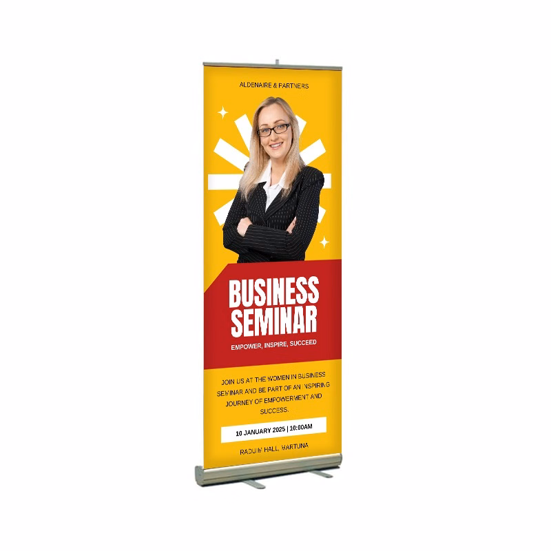 24"W x 80"H Monza™ Retractable Banner Stand Kit, Fabric