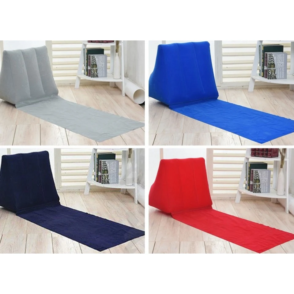 Portable Flocking PVC Outdoor Inflatable Wedge Pillow 1