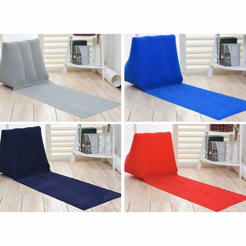 Portable Flocking PVC Outdoor Inflatable Wedge Pillow