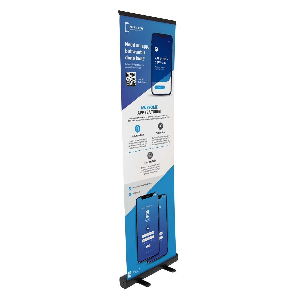 24" LiteWay Economy Retractor Kit No-Curl Hybrid 1