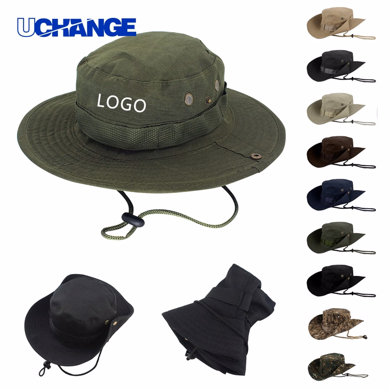 Cowboy Webbing Fisherman Sun Bucket Hat