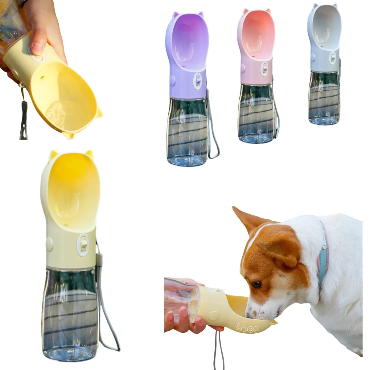 Portable Dog Water Bottle Puppy Bowl Pet Travel Drinking Cup 1